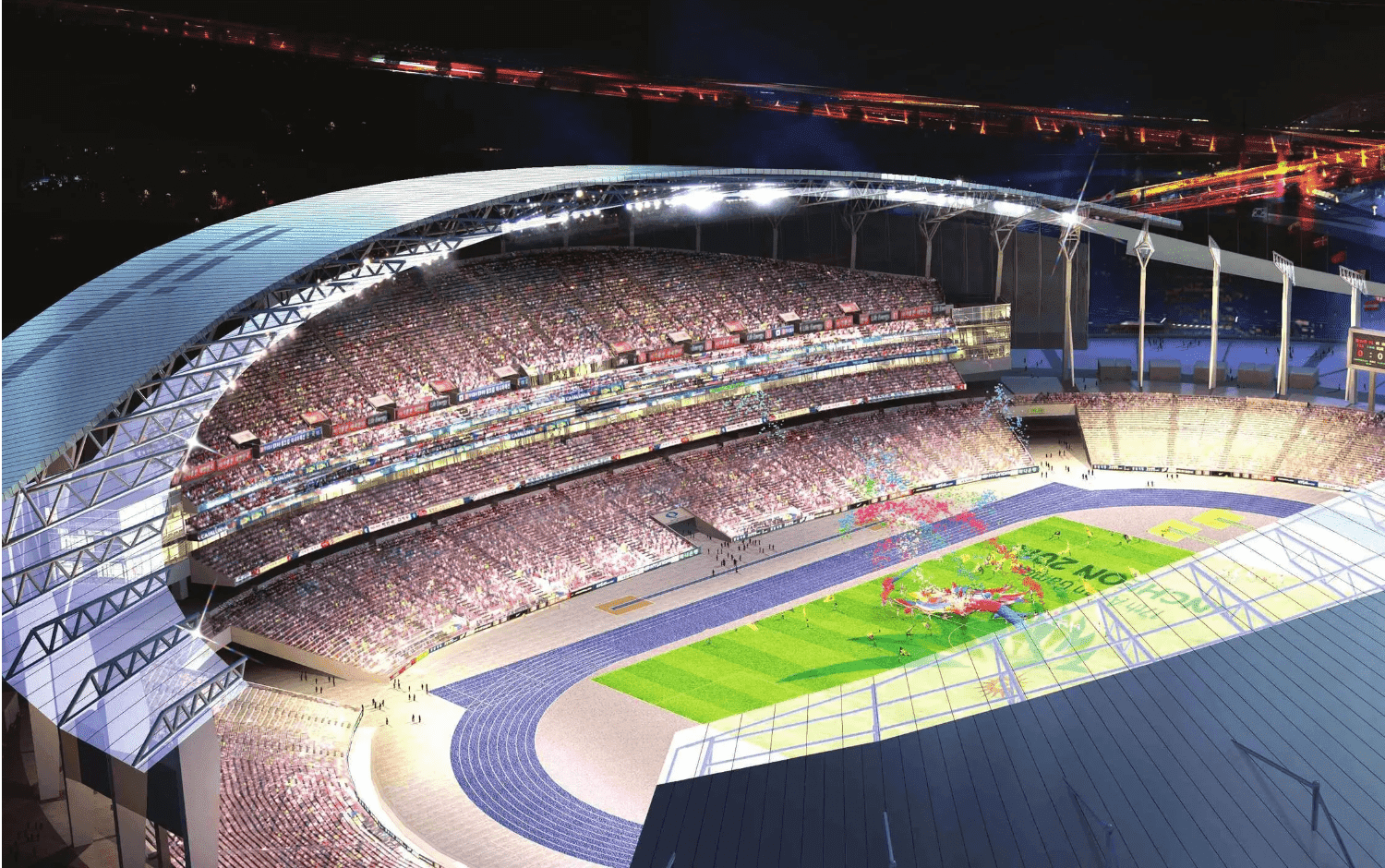 YESTECHMGoutdoorLEDScreenSupportsthe2014AsianGames